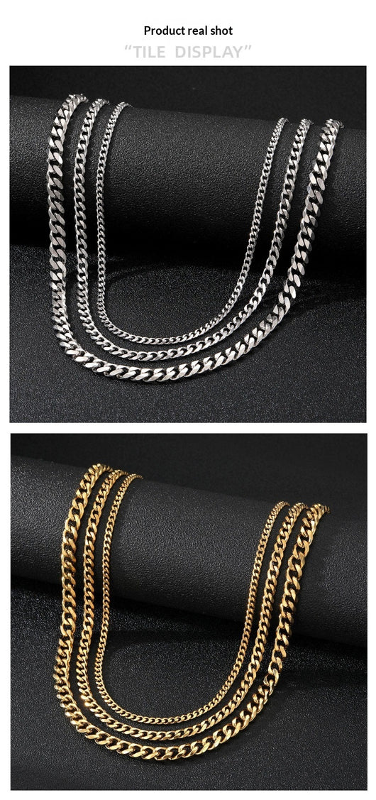 Collar de Acero Titanio Estilo Hip-hop Urbano para Hombre - Image 11
