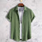 Camisa Casual de Manga Corta Holiday Leisure sin Arrugas para Hombre