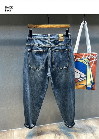 Jeans Rectos Holgados Talle Grande Estilo Retro con Corte Afilado - Image 9