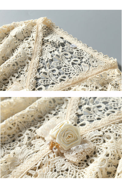 Cárdigan Vintage de Encaje Elegante para Bodas - Image 12