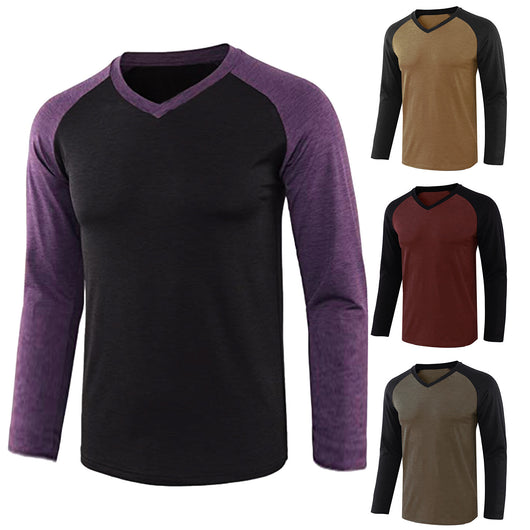 Playera Raglan de Manga Larga con Contraste para Hombre - Image 18