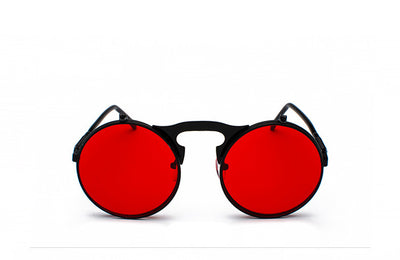 Gafas de Sol Steampunk Retro Abatibles Marco Redondo Metal - Image 30