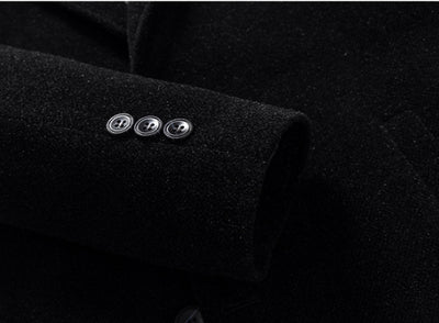 Abrigo Elegante para Hombre en Lana y Terciopelo Visón - Image 13