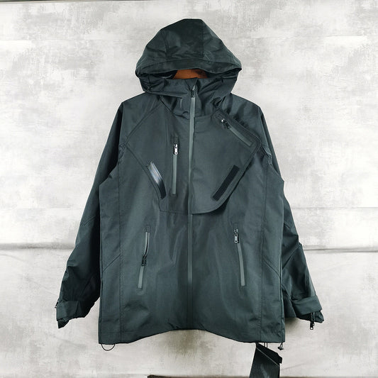 Chaqueta Técnica Cortavientos con Múltiples Bolsillos