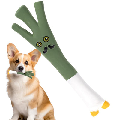 Juguetes Masticables para Perros Forma de Verduras - Cebolla y Berenjena Látex Natural - Image 10