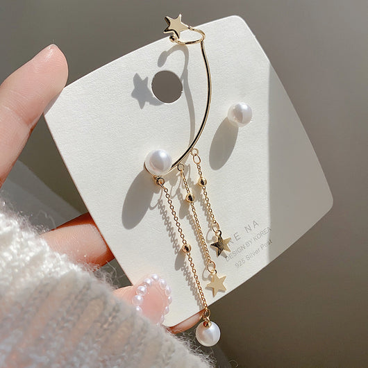 Aretes de Estrella con Borla Colgante - Image 3