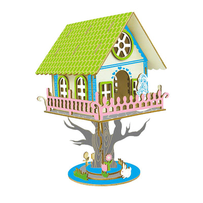 Casa de Árbol Princesa de Madera Hecha a Mano - Image 2