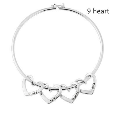 Pulsera Curved Peach Heart con Piercing - Image 30