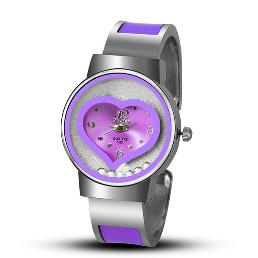 Reloj de pulsera para mujer con diseño de corazón y movimiento de cuarzo - Image 21