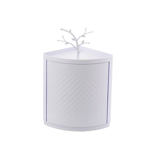 Organizador de Maquillaje Giratorio para Baño - Estante de Almacenamiento Montado en Pared - Image 6