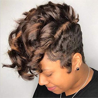 Peluca de Cabello Rizado Corto Estilo Europeo y Americano - Image 3