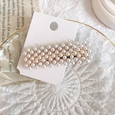 Pinza para el Cabello con Perlas Estilo Retro