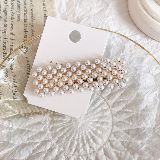 Pinza para el Cabello con Perlas Estilo Retro
