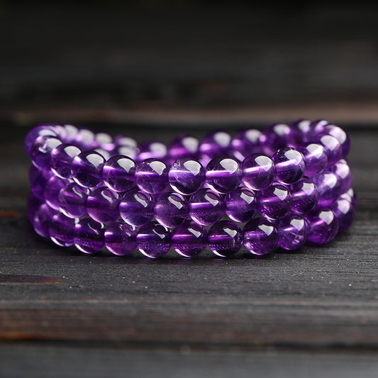Pulsera de Amatista Uruguaya Tres Anillos - Image 2