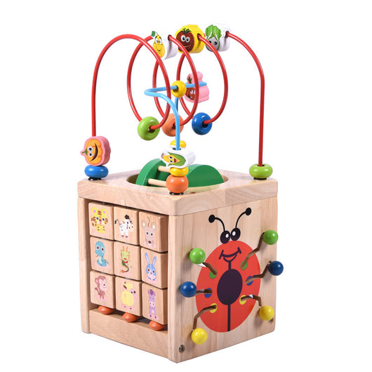 Puzzle de Escarabajo de Madera con Cuentas Grandes para Niños - Image 2