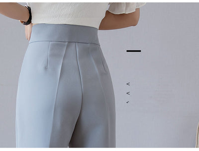 Pantalón Chifón Talle Alto Recto Suelto - Image 20