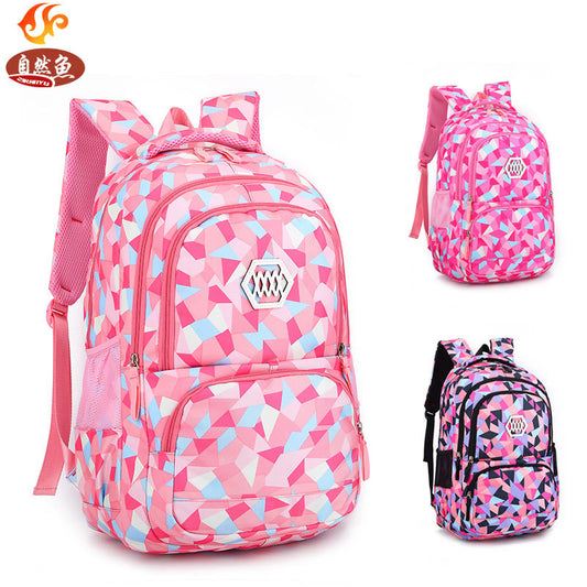 Mochila Escolar Doble Compartimento para Niñas - Diseño Ergonómico 8-12 Años