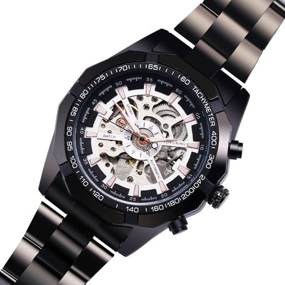 Reloj Automático de Acero Tungsteno para Hombre - Elegancia Mecánica - Image 3