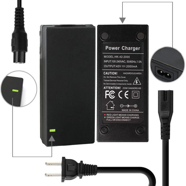 Cargador Universal 42V 2A - Adaptador de Potencia Rápido