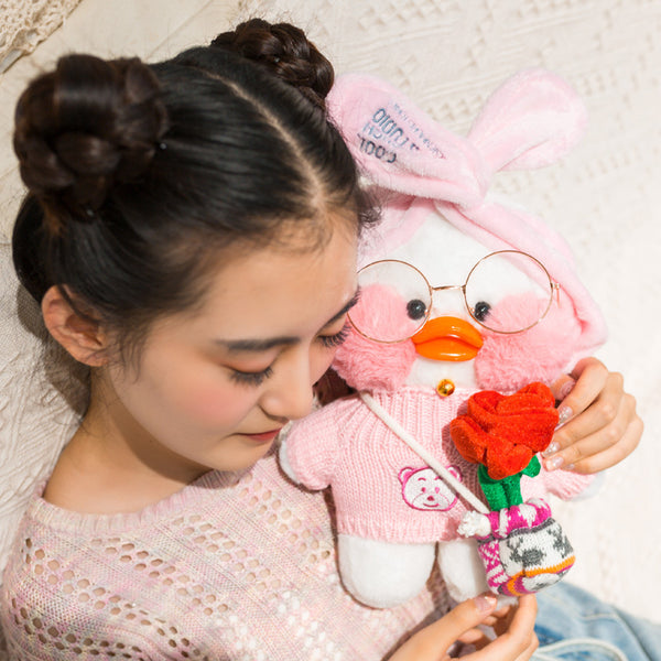 Peluche Pato Lalafanfan Cafe Mimi con Ácido Hialurónico