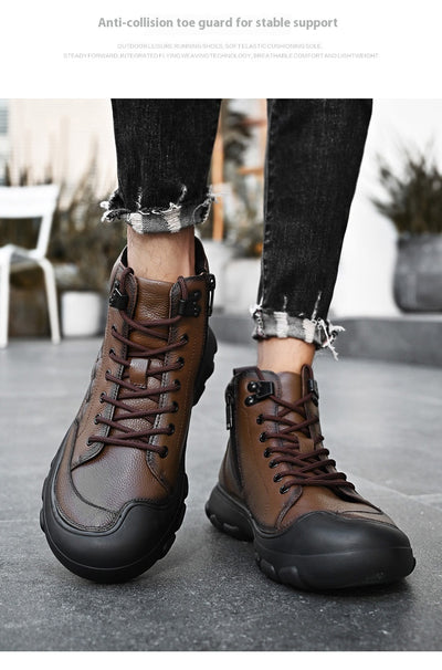 Botas Martin de Cuero Premium para Hombre con Cierre y Suela Antideslizante - Image 18