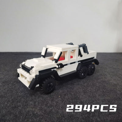 Camioneta Pickup 4x4 MOC Bloques de Construcción Educativos de Partículas Pequeñas - Image 5