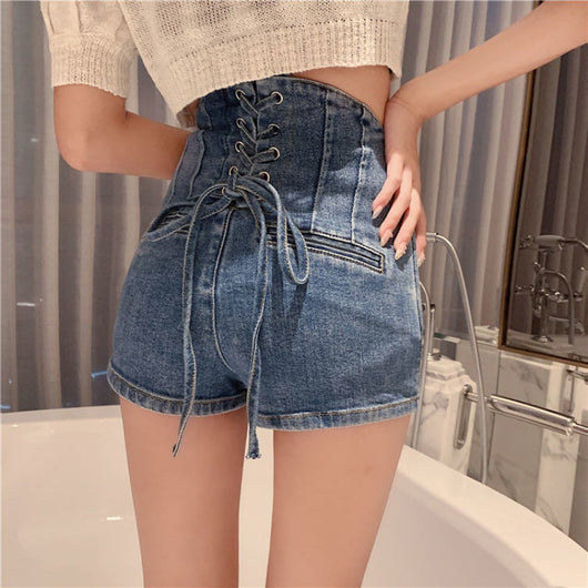 Shorts Denim Ajustados con Refuerzo Posterior Reductor de Cintura para Mujer - Image 10