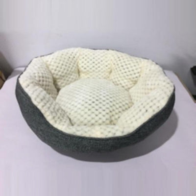 Cama Térmica Acogedora para Gatos - Nido Cálido con Respaldo Gris para Mascotas Pequeñas y Medianas - Image 6