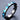 Black Gold Peach Heart Circle Opal Women's Ring