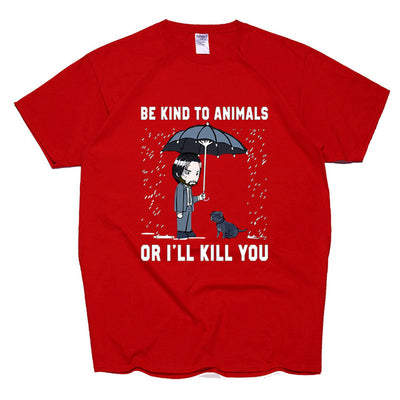 Playera Negra Keanu Reeves - Sé Amable con los Animales - Image 15
