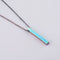 3D Engraved Bar Necklace Iridescent 1side