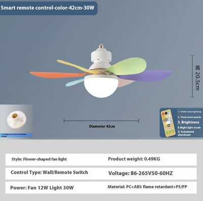 Ventilador de Techo con Luz LED Silencioso para Dormitorio y Sala - Image 11