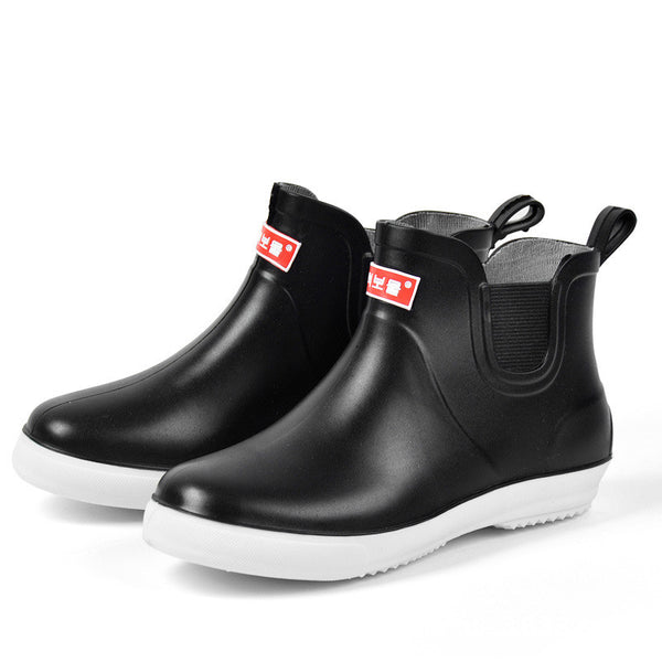 Botas de Lluvia Cálidas para Hombre - Zapatos de Caucho Impermeables con Suela Antideslizante