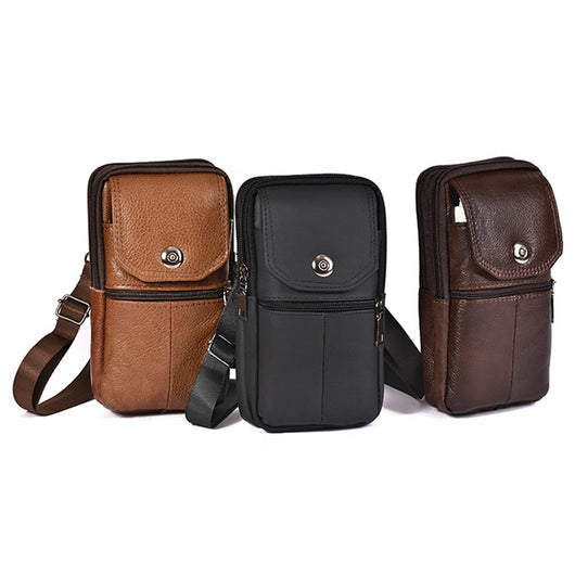 Bolsa de Cintura de Cuero Multifuncional para Hombre - Estilo Outdoor - Image 5