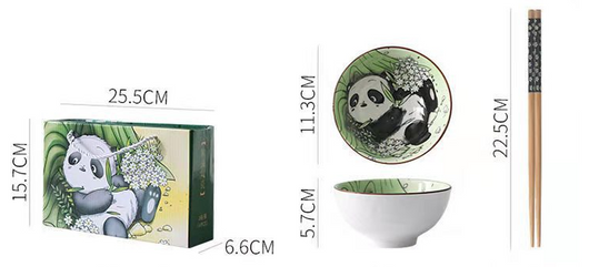 Juego de Vajilla Panda - Set Completo de Comedor en Caja de Regalo - Image 10