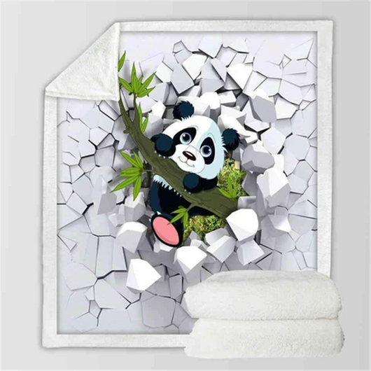 Manta de Franela Serie Panda - Suavidad y Calidez - Image 3