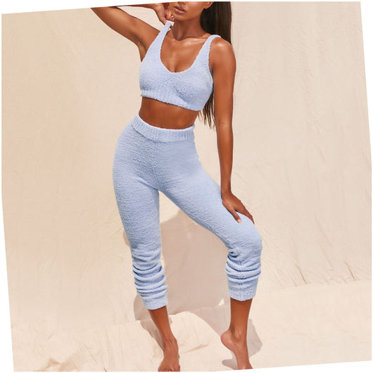 Conjunto de Chaleco V-Neck y Pantalón Elegante - Image 11