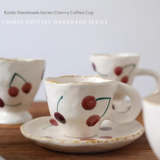 Taza de Café Japonesa de Cerámica con Plato - Diseño Floral Cerezo Premium - Image 10