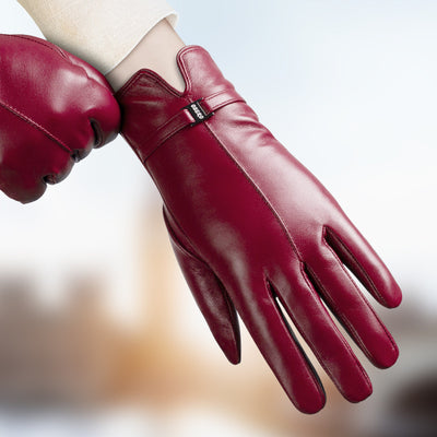 Guantes de Ciclismo Deportivos Coreanos con Pantalla Táctil de Cuero de Oveja - Image 3