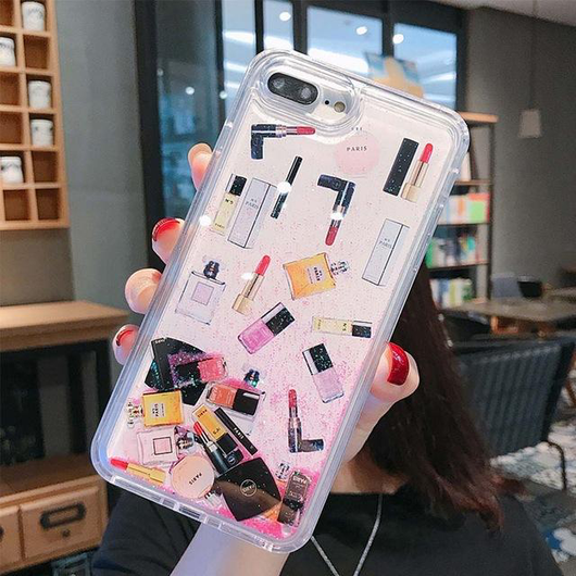 Funda para Teléfono con Efecto Arenas Movedizas y Botella de Perfume - Image 17