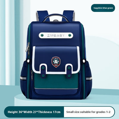 Mochila Escolar Sesame Baby Estilo Británico Grados 1-6 Ligera Niños y Niñas - Image 11