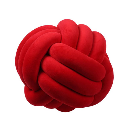 Cojín Redondo de Diseño con Bolas Anudadas de Felpa - Image 22