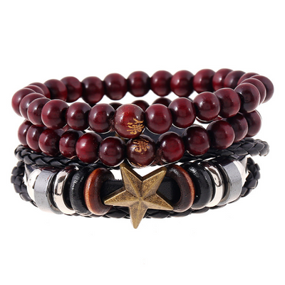 Pulseras de Cuero con Abalorios Artesanales - Image 10
