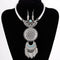 Aretes de Cristal Vintage con Colgante de Hoja