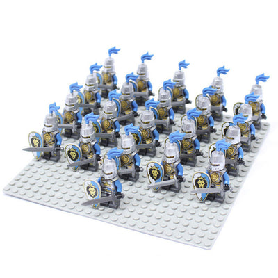 Set de 21 Bloques de Construcción Caballeros Dorados para Niños - Image 6