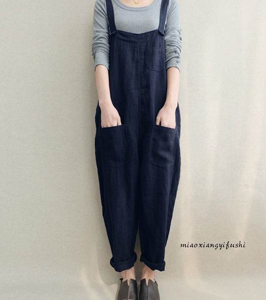 Pantalones Casuales de Algodón y Lino para Mujer - Transpirables y Cómodos - Image 4