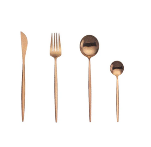 Cucharilla Mezcladora Rose Gold Mate Estilo Occidental - Image 5