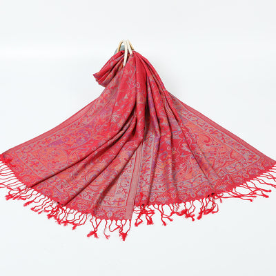 Bufanda Étnica Jacquard con Borlas de Cachemira - Image 31