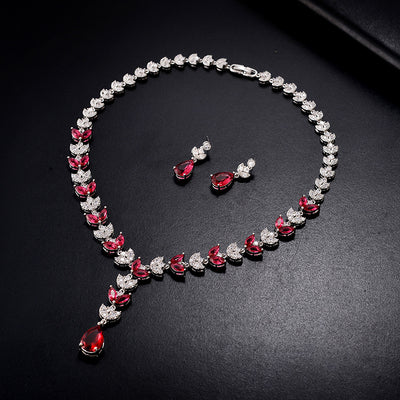 Conjunto de Collar Colgante y Aretes de Dos Piezas - Image 8