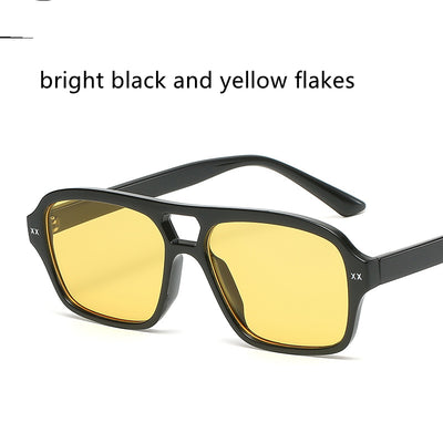 Gafas de Sol Retro Puente Doble Poligonales Unisex - Image 8